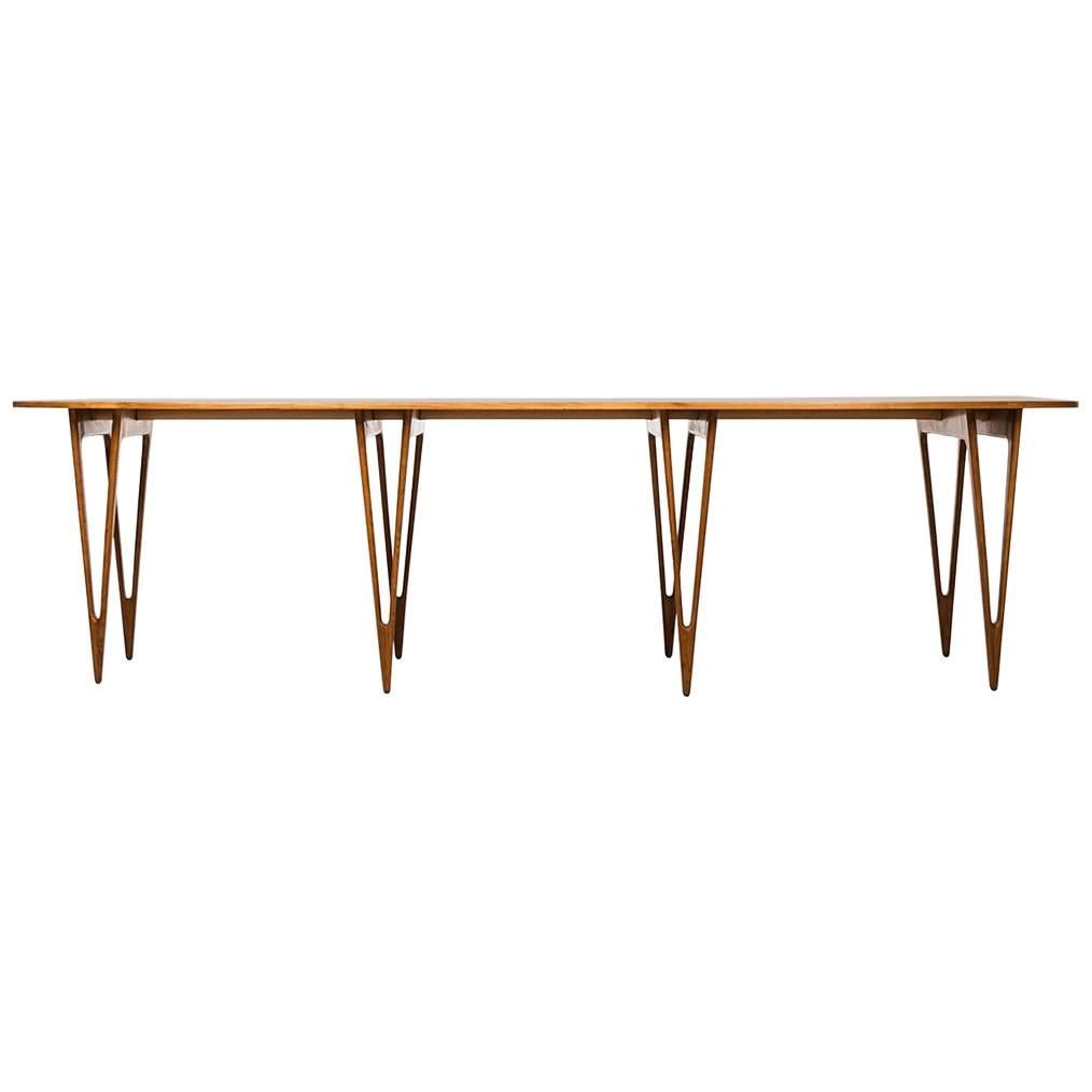 Børge Mogensen Console or Library Table by Erhard Rasmussen in Denmark