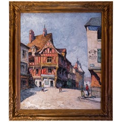 Frank Will, Oil on Canvas, Diane de Poitier House in Nogent le Roi, circa 1922