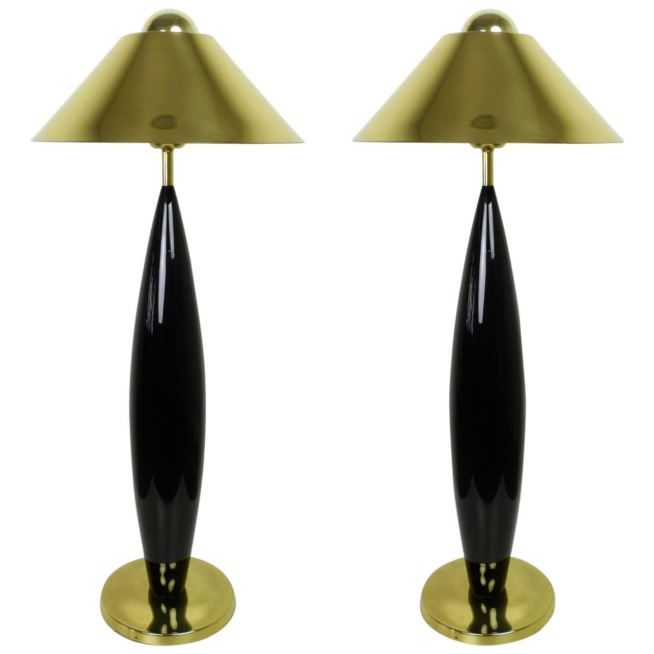 French Table Lamps, 1970s, Set of Two For Sale