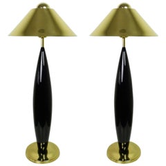 French Table Lamps, 1970s, Set of Two