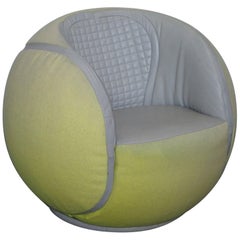 Rare De Sede 1985 DS-9100/01 Tennis Ball Swivel Armchair from WTA Zurich Open