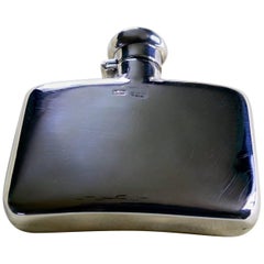 Fine Quality Antique Silver Hip Flask by Stokes & Ireland, 1900