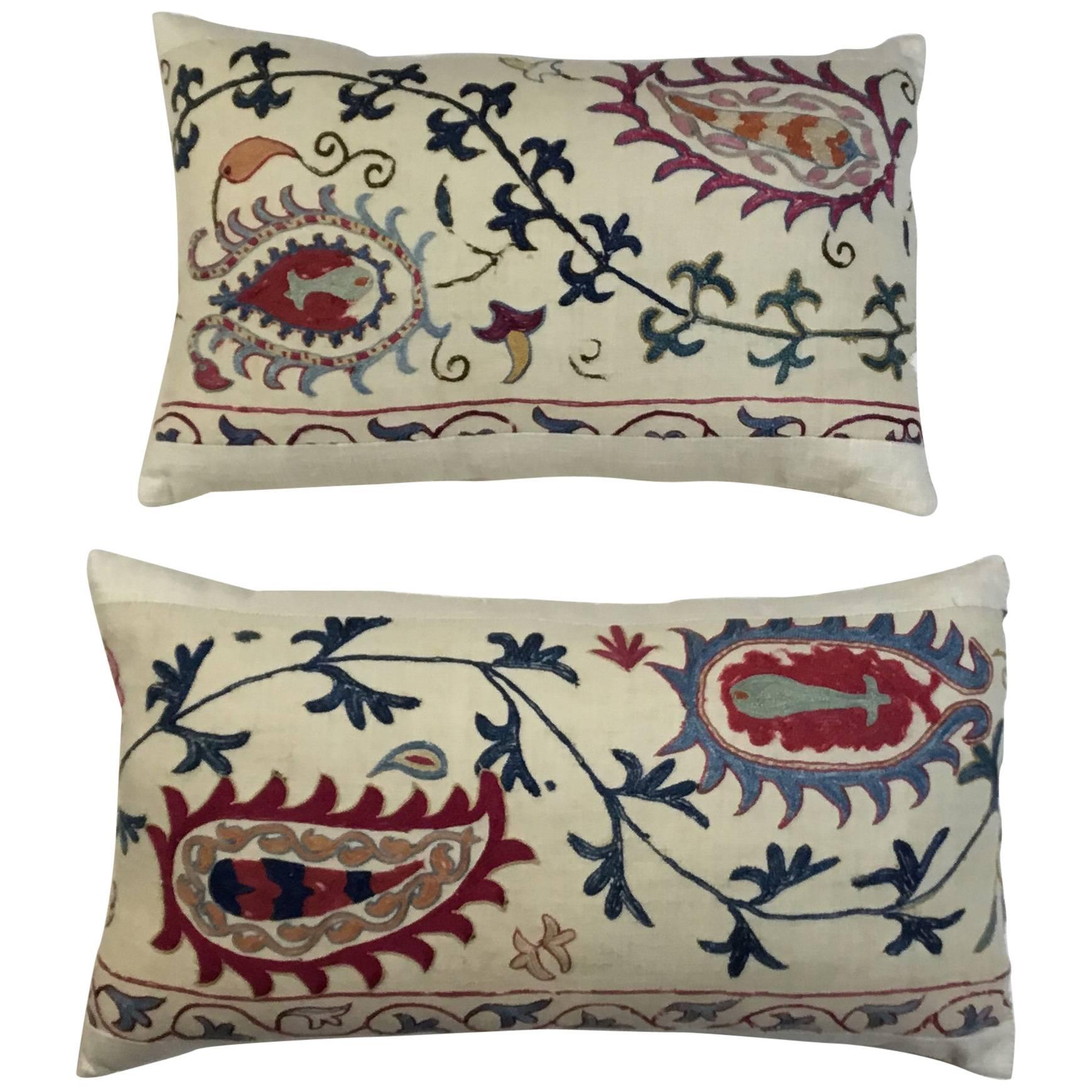 Pair of Antique Suzani Pillow