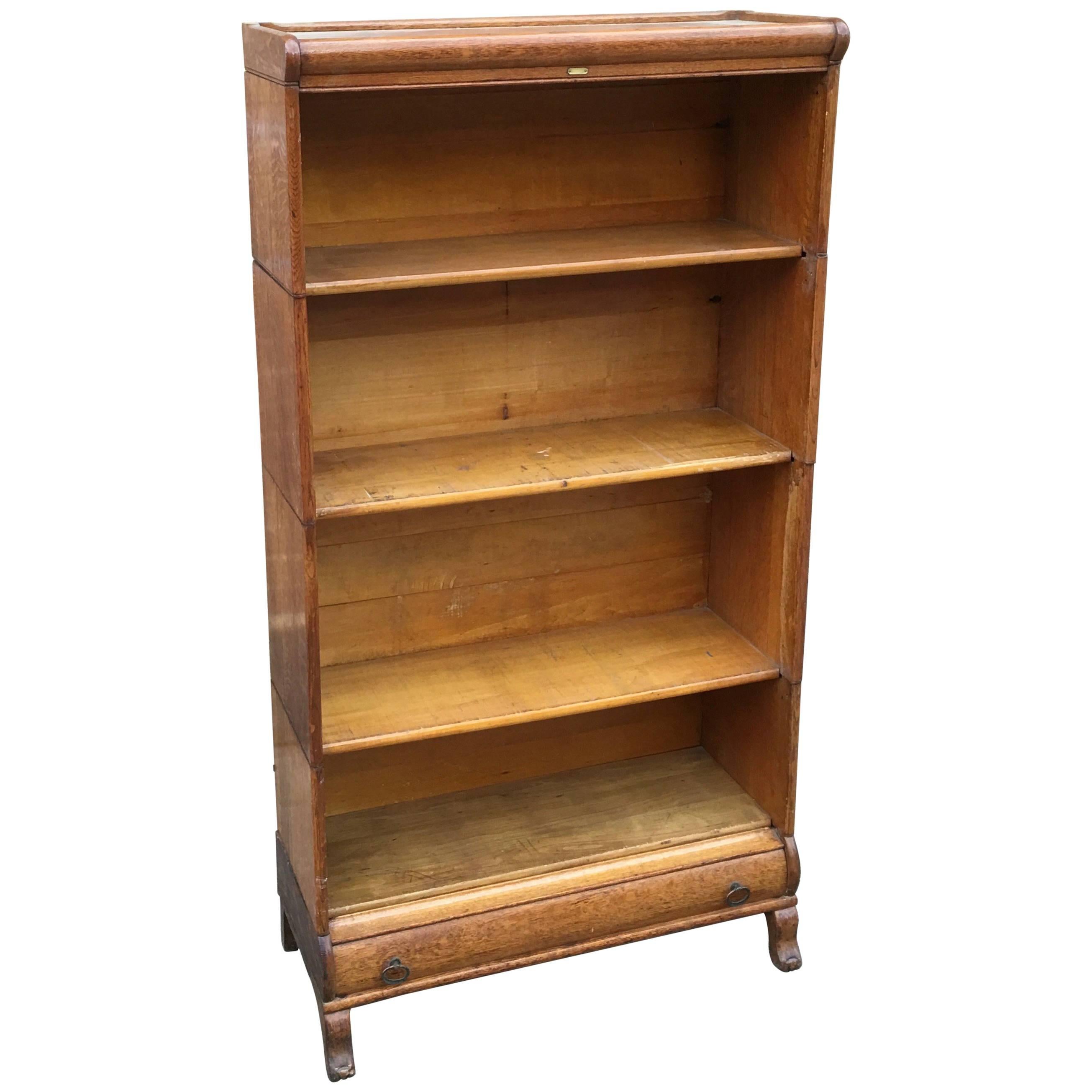 Globe Wernicke Four Stack Open Oak Barrister Book Case