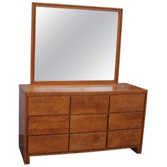 Commode Modernmates en bouleau avec miroir de Leslie Diamond pour Conant Ball