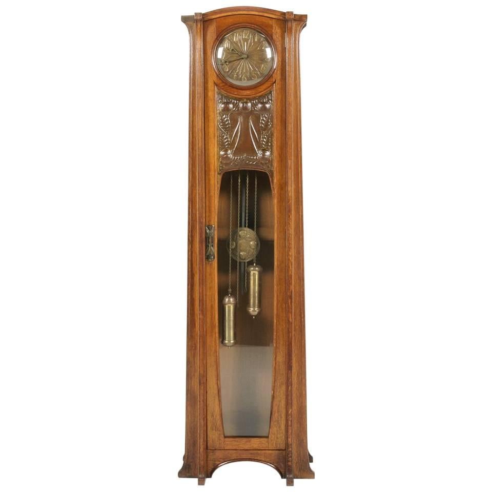 Rare Art Nouveau Clock by Georges Ernest Nowak
