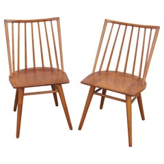 Pair of Modernmates Birch Side Chairs by Leslie Diamond for Conant Ball