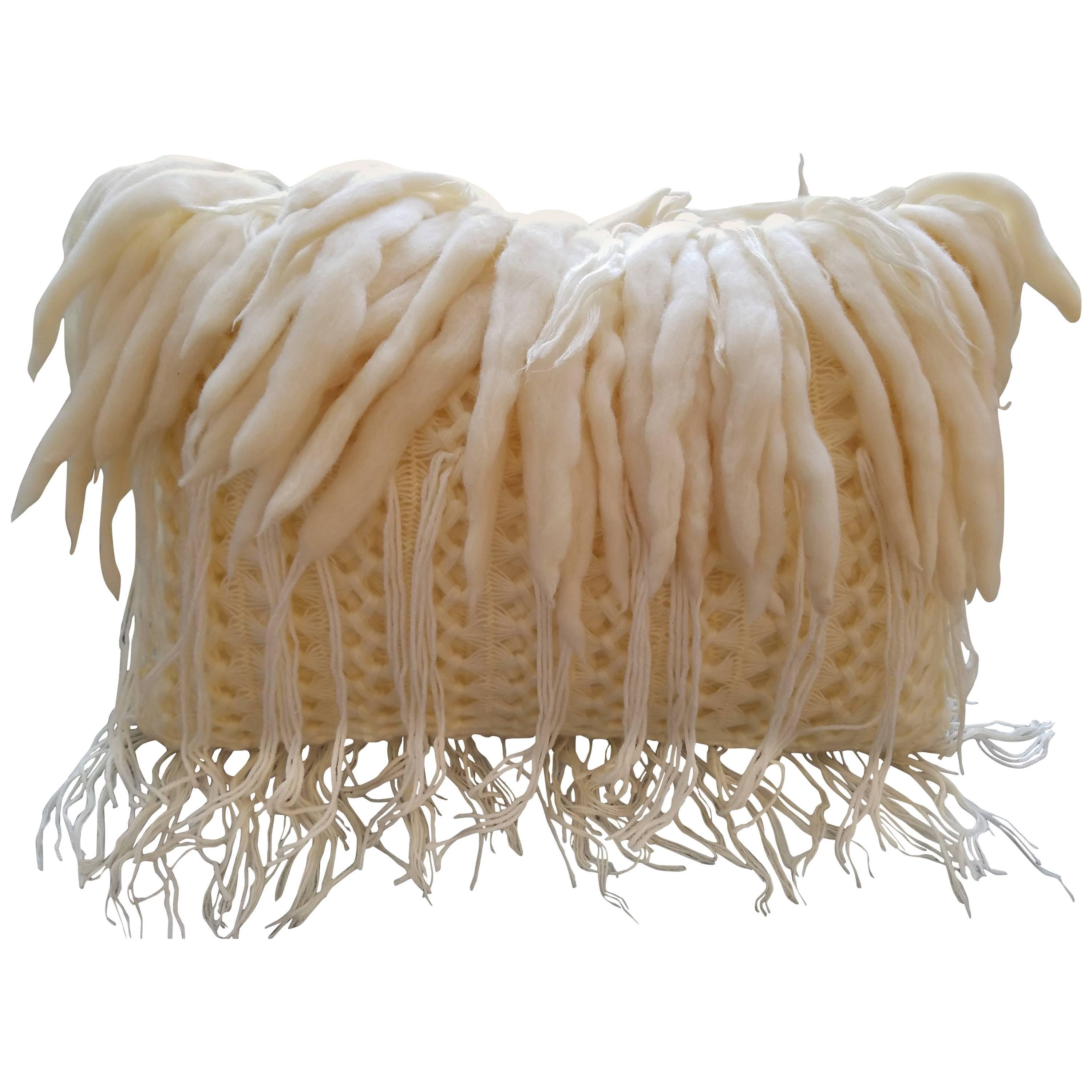 Handwoven Merino Wool Italian Pillow