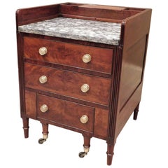 American Classical Commode and Wash Stand, Baltimore, circa 1820