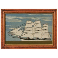 British Sailor's Woolwork of a Merchant Navy Ship, circa 1865-1885
