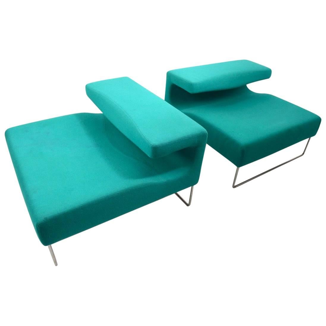 Pair of Postmodern Italian Lounge Chairs