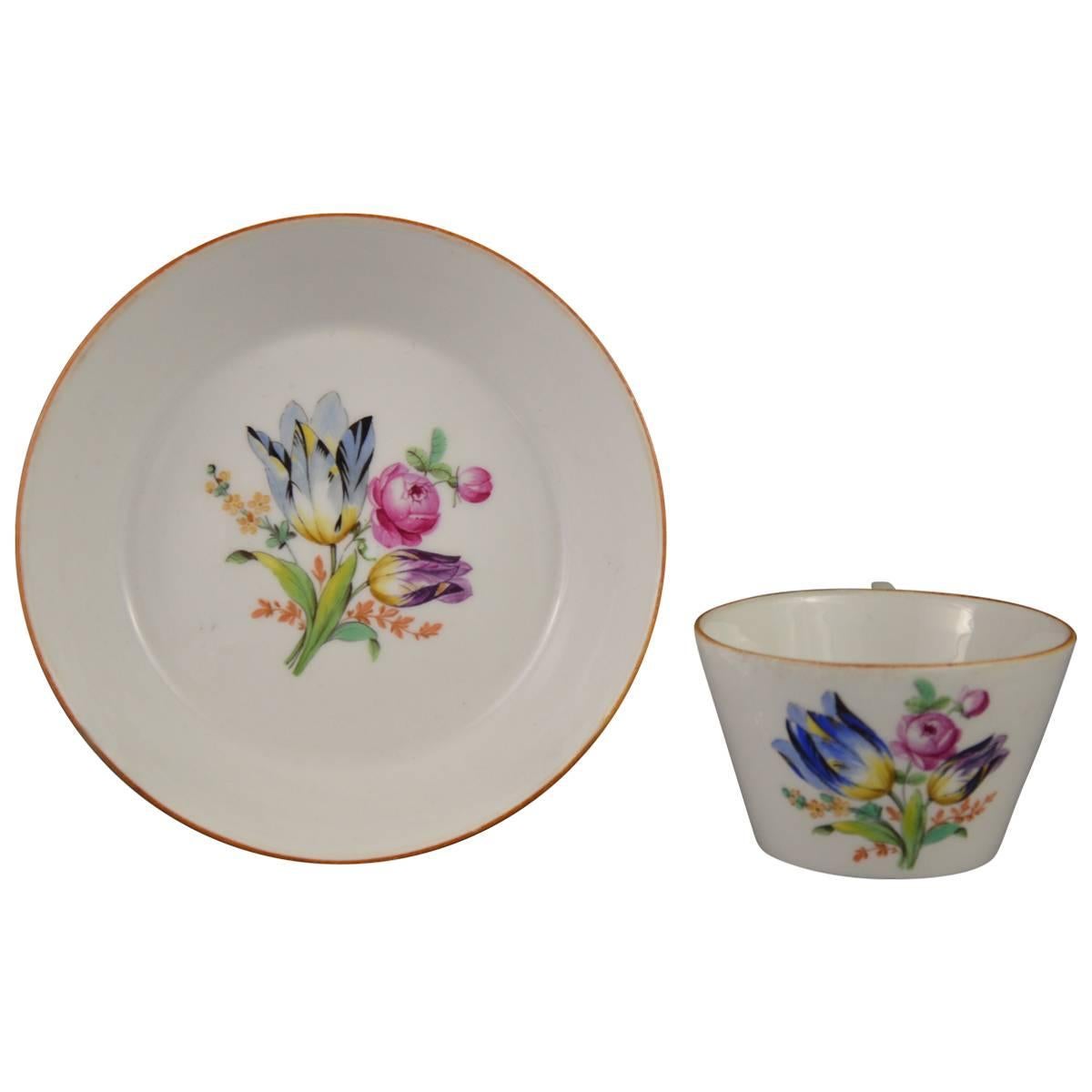 18th Century Meissen Porcelain Cup, Marcolini Period