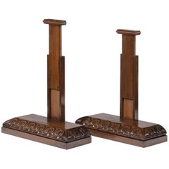 Pair of Extending Mahogany Salver Stands Attributed to Gillows