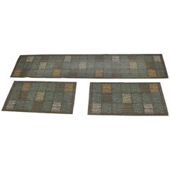 Vintage Set of Three Design Carpets / Rugs