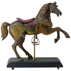 Carousel Prancing Horse Made by Dentzel Carousel Company
