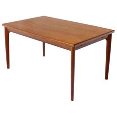 Danish Modern Rectangular Boat Shape Refectory Dining Table