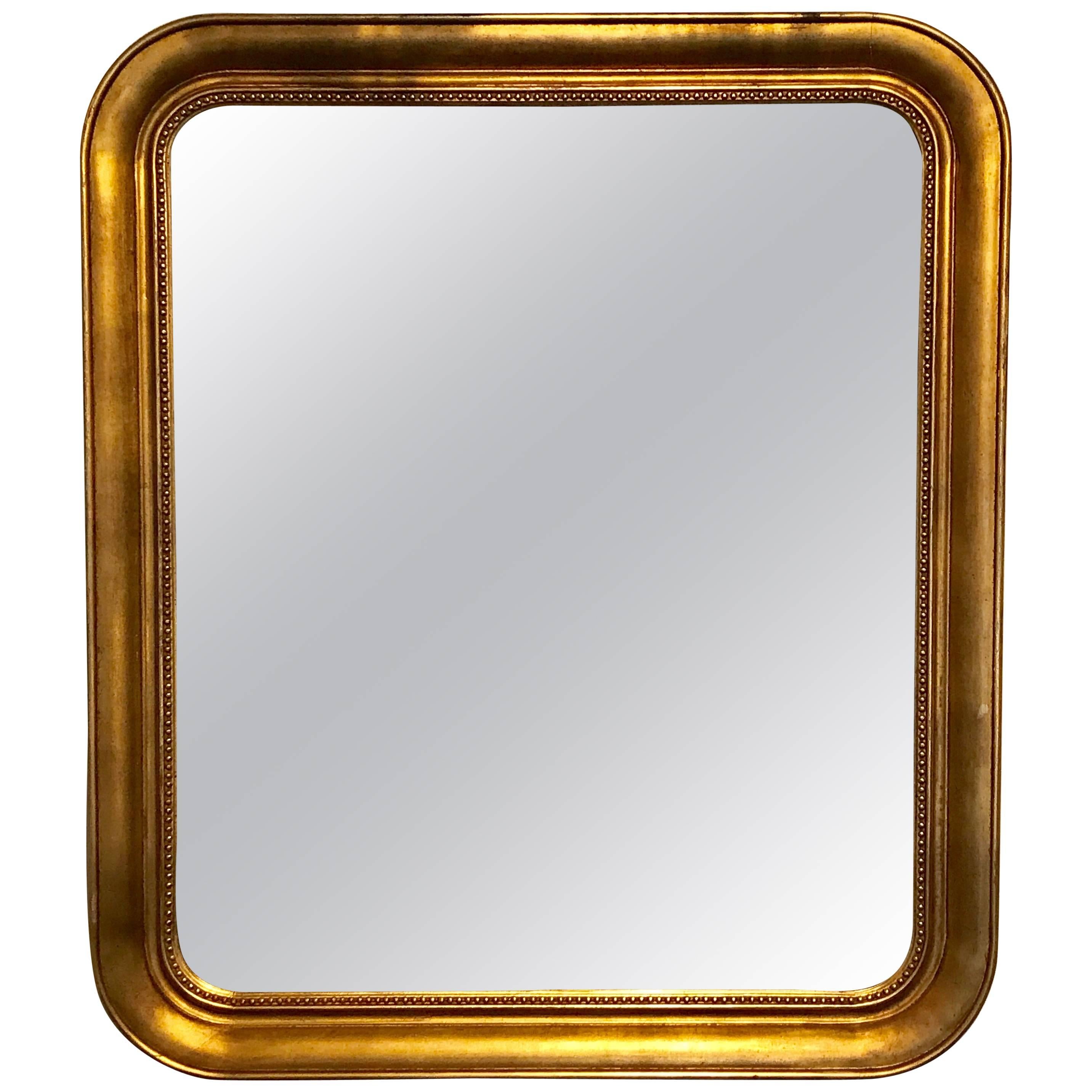 Louis Phillipe Style Giltwood Squircle Mirror For Sale