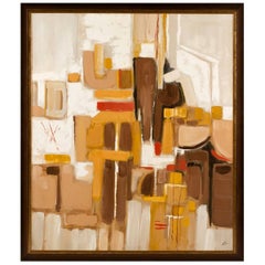 Vintage 1960s Abstract Painting