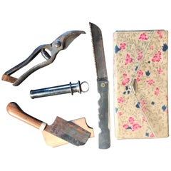 Japanese Antique Tool Kit of Four Professional Bonsai Pruning Tools