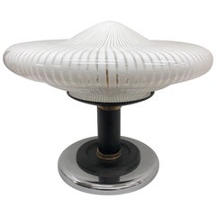 Space Age Italian Venini Glass Table Lamp 1980