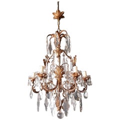 Crystal Chandelier Antique Ceiling Lamp Lustre Art Nouveau 