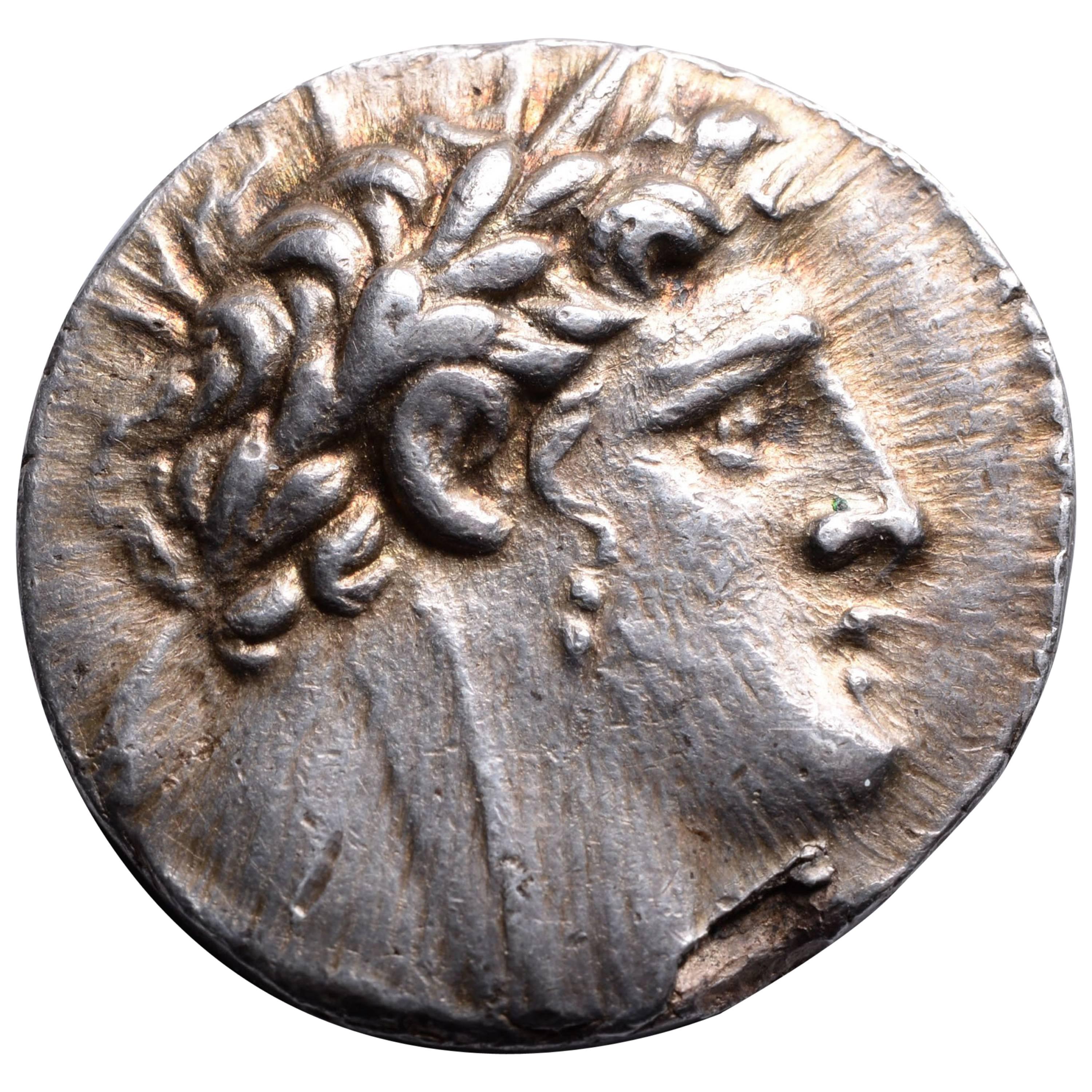 Ancient Jewish Silver Temple Tax Shekel of Tyre, 103 BC