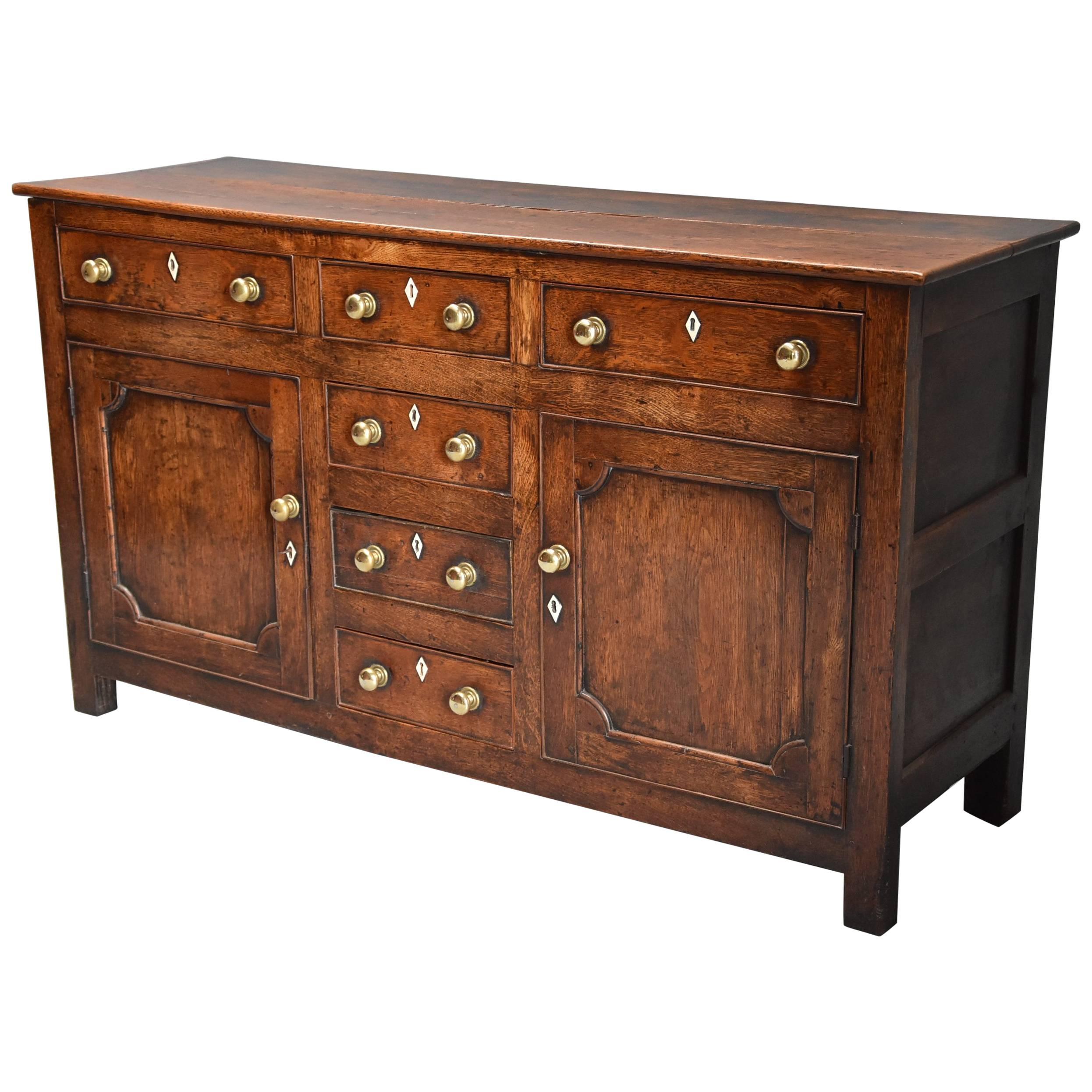 Late 18th-Early 19th Century Oak Dresser Base of Superb Patina For Sale