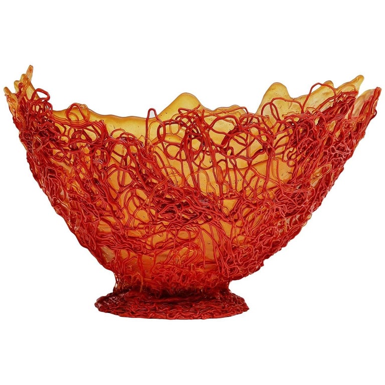 Gaetano Pesce Extra Large Spaghetti Bowl for Fish Design, 2004 at 1stDibs