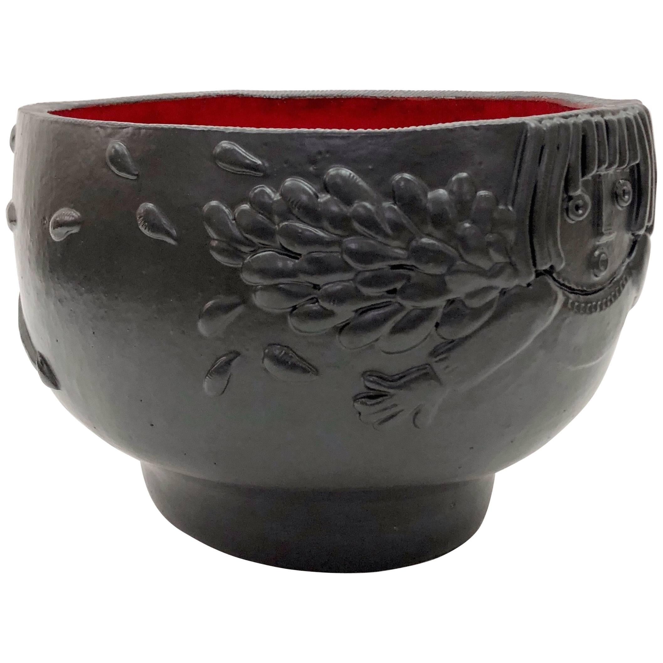 Dalo, Large Decorative Ceramic Bowl For Sale