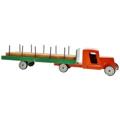 Antique Ado Ko Verzuu Toy Truck Houthandel, 1948