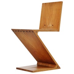 Gerrit Thomas Rietveld Zig Zag chair Gerard van de Groenekan, 1960