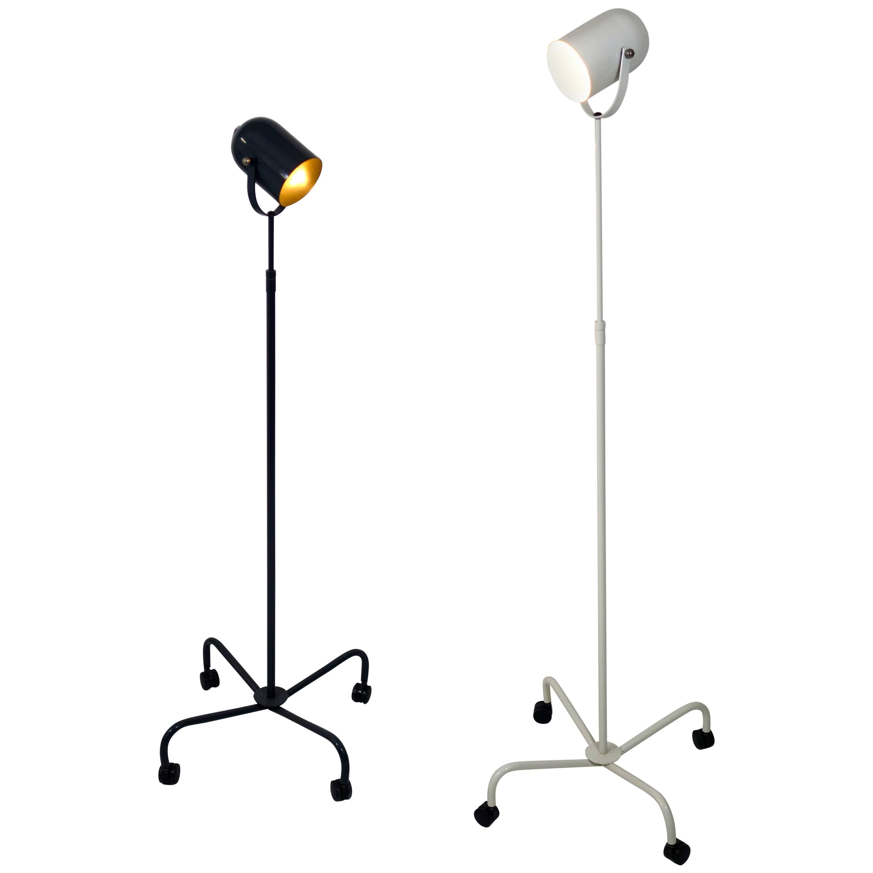 Pair of Postmodern Floor Lamps Panto Beam by Danish designer Verner Panton  For Sale