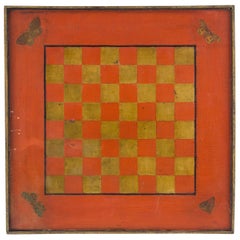 Vibrant Painted Game Board, circa 1900