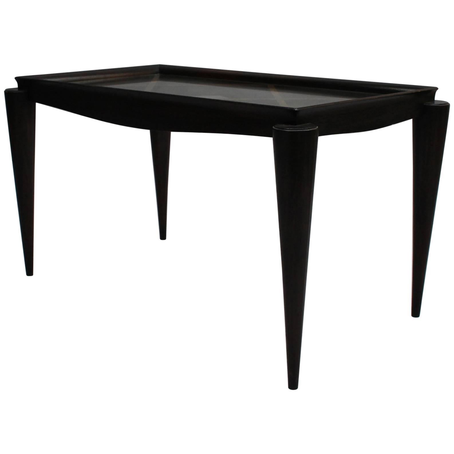 Fine French Art Deco Lacquered Coffee Table by Maxime Old For Sale