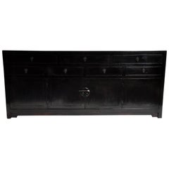 Seven Drawer Chinese Sideboard with Bi-Folding Doors