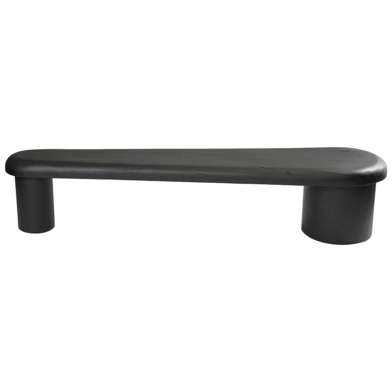 Horizon Bench by RAIN, Contemporary Bench in Wood, Limited Edition For Sale
