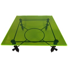 Jupiter Green Acrylic Coffee Table