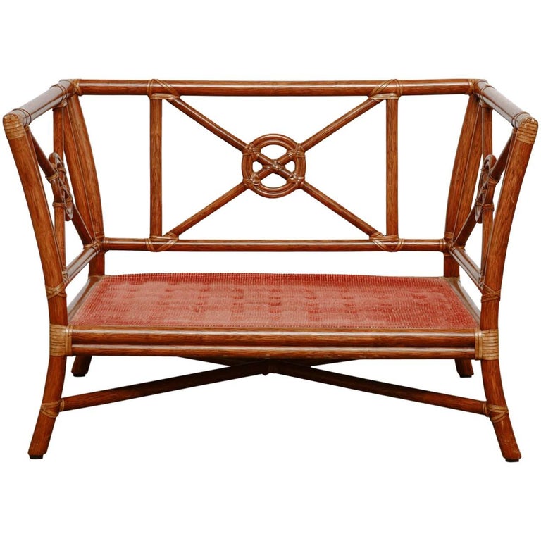 McGuire Rattan Target Design Lounge Chair at 1stDibs mcguire rattan