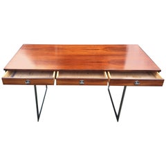 Large and Impressive Rosewood and Chrome Desk by Finn Juhl