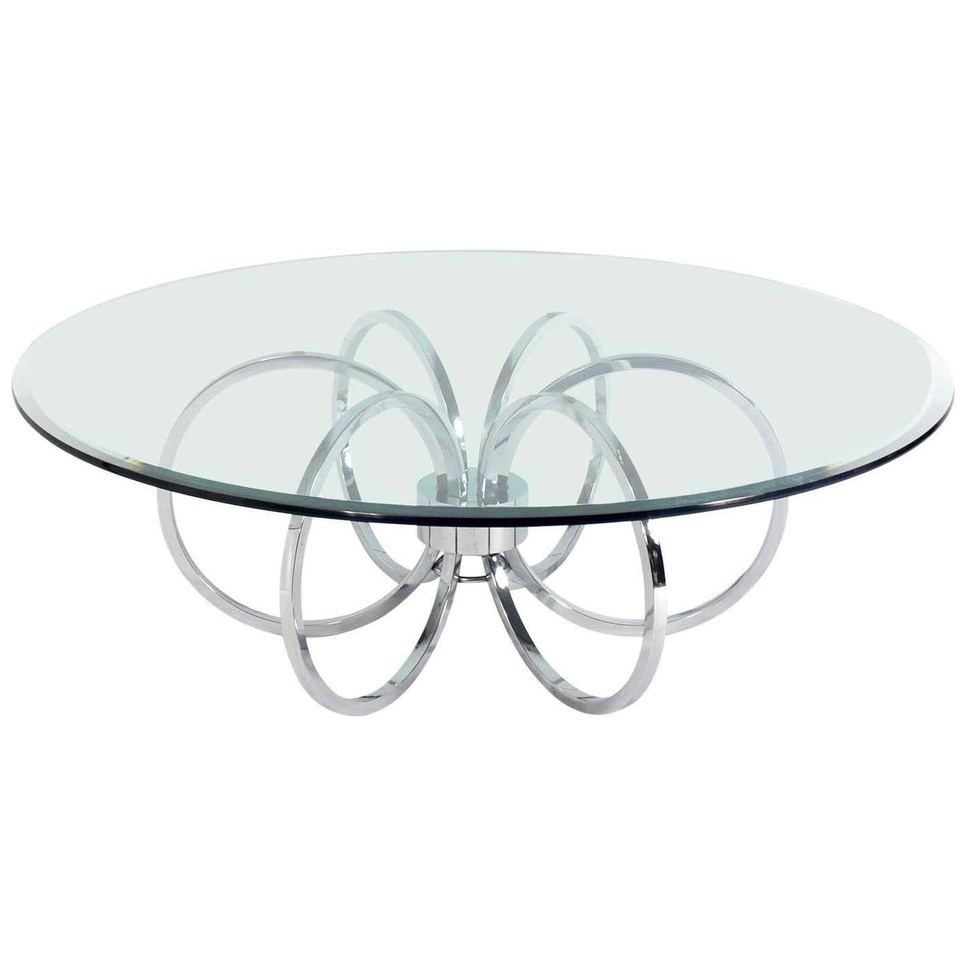 Chrome Ring Coffee Table For Sale at 1stDibs | coffee rings on table ...