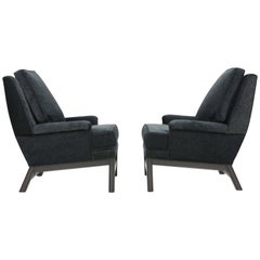 Incredible Pair of Midcentury Club Chairs Completely Redone