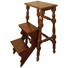 Antique Metamorphic Kitchen or Library Step Stool