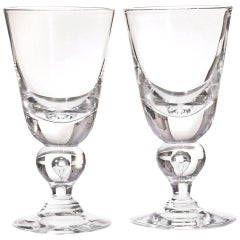 12 Exceptional Modernist Steuben Baluster Water Goblets