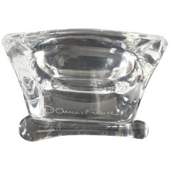 Daum Crystal Cigar Ashtray,  Mid Century French Modern 1955