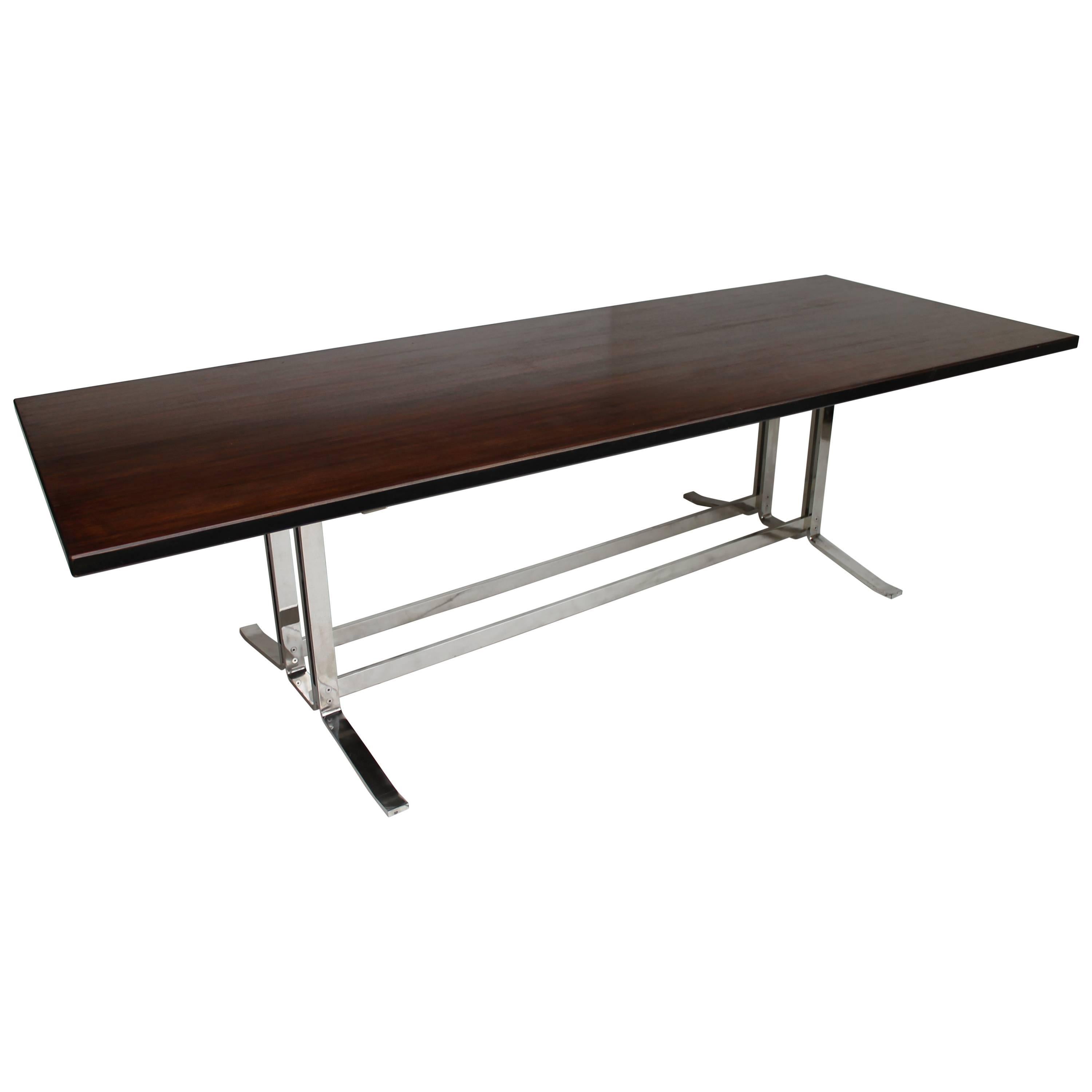 Mid-Century Italian Formanova rosewood Table by Gianni Moscatelli, circa 1965 For Sale