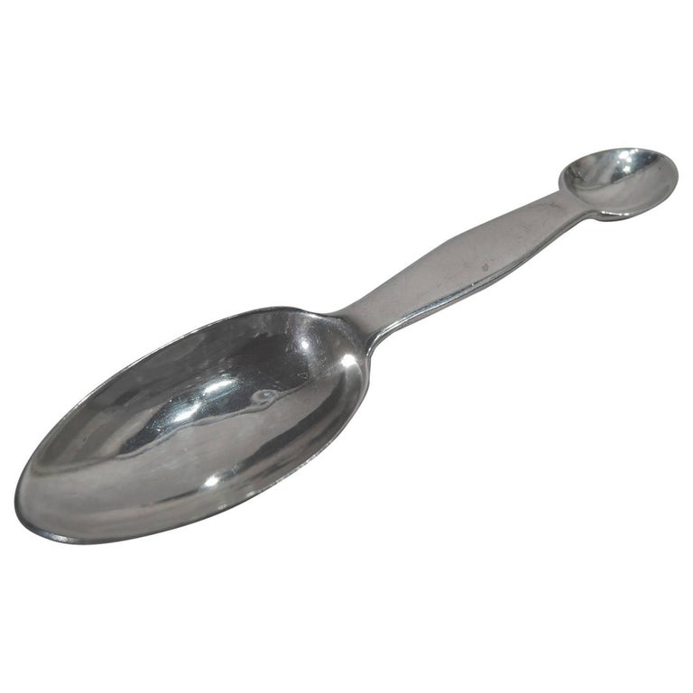Antique English Sterling Silver Medicine Spoon For Sale at 1stdibs