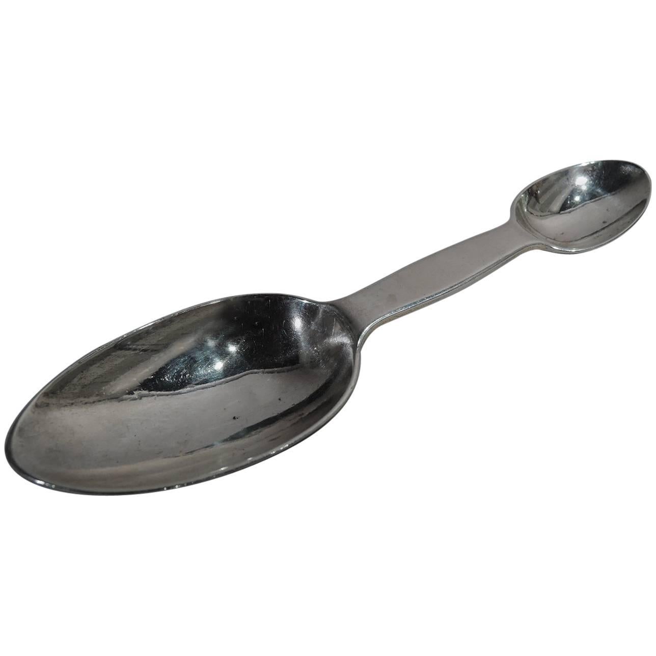 Large English Sterling Silver Medicine Spoon