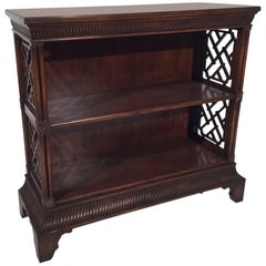 Mahogany Chinese Chippendale Style Bookcase “Banks & Coldstone”