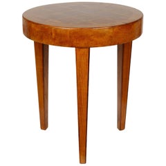 Small Italian Modernist Marquetry Side Table