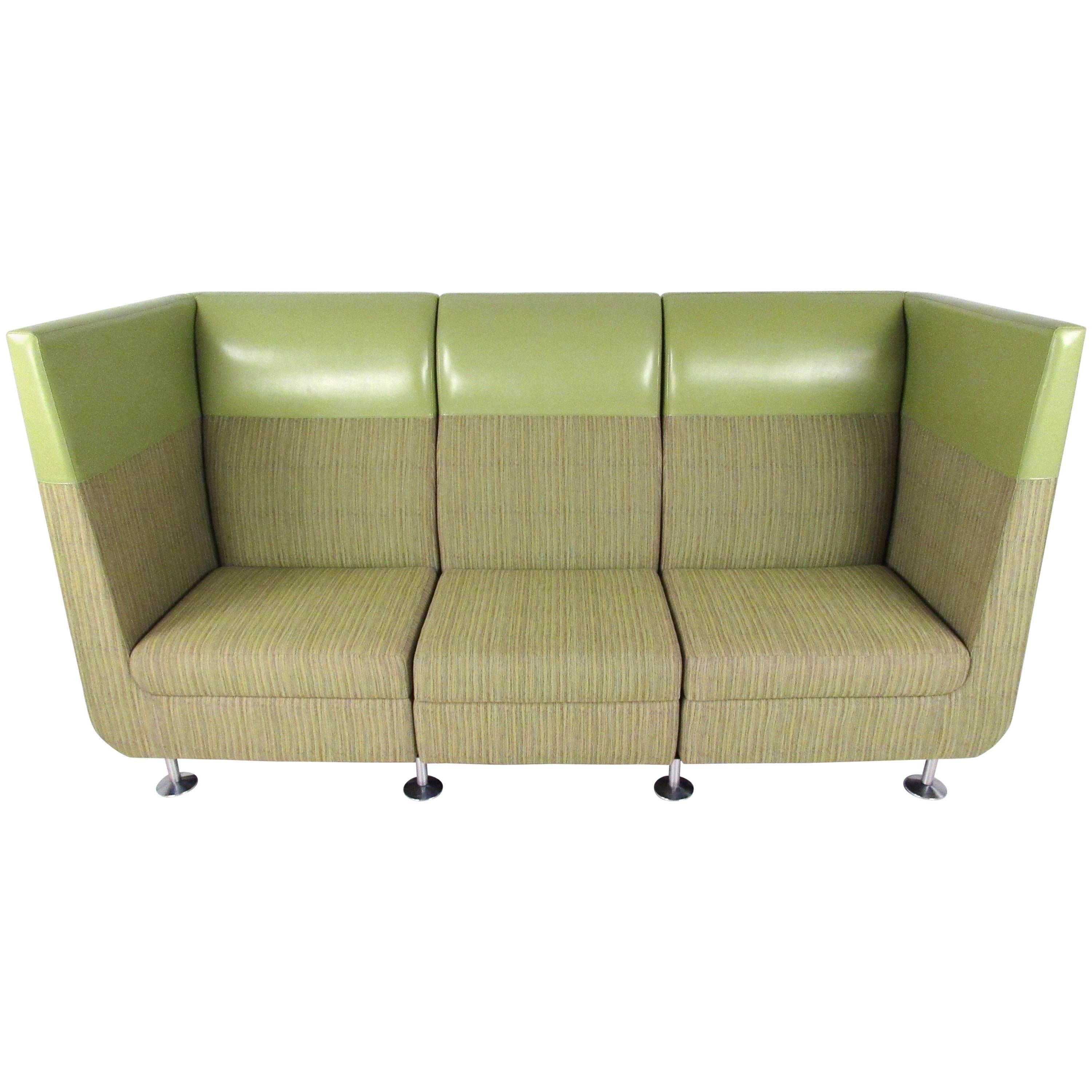 Contemporary Modern Booth Style Sofa